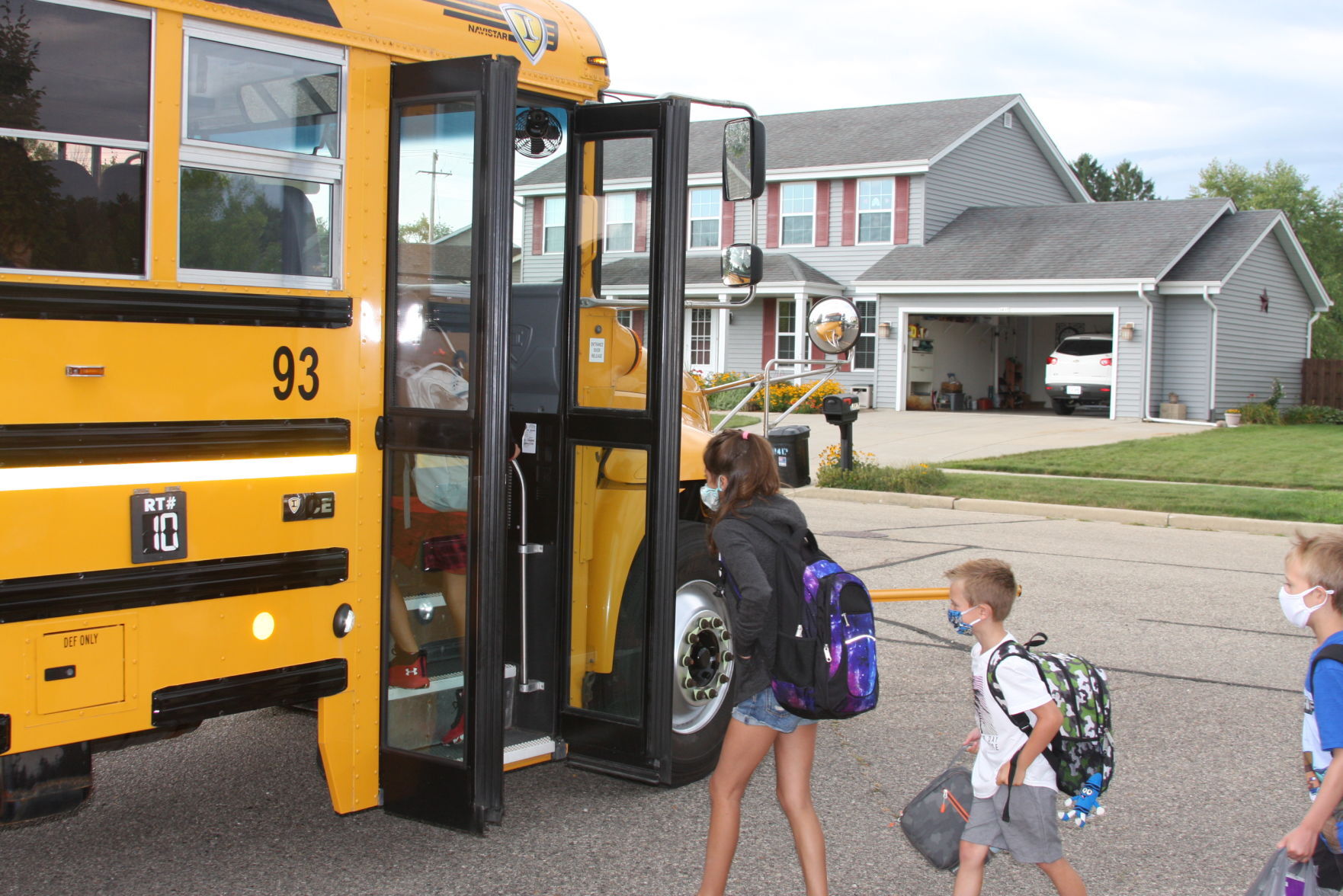 School buses running